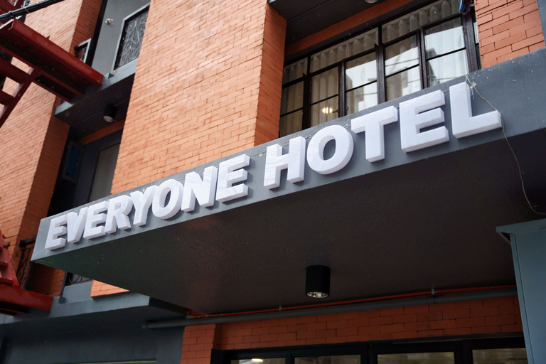 Exterior detail, Everyone Hotel, Makati City