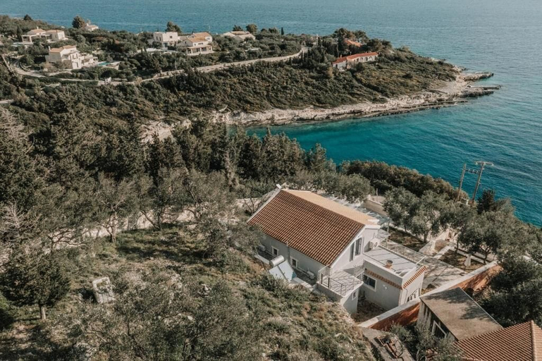 Aerial view, Family Affair Villa by All About Paxos, Ionian Islands