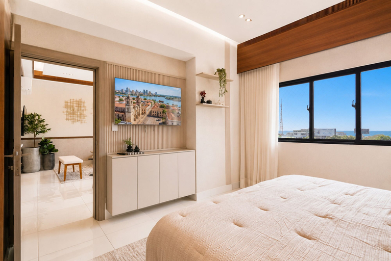 Room 2, Niza City Tower Downtownsd Pool Gym Balcony, Distrito Nacional