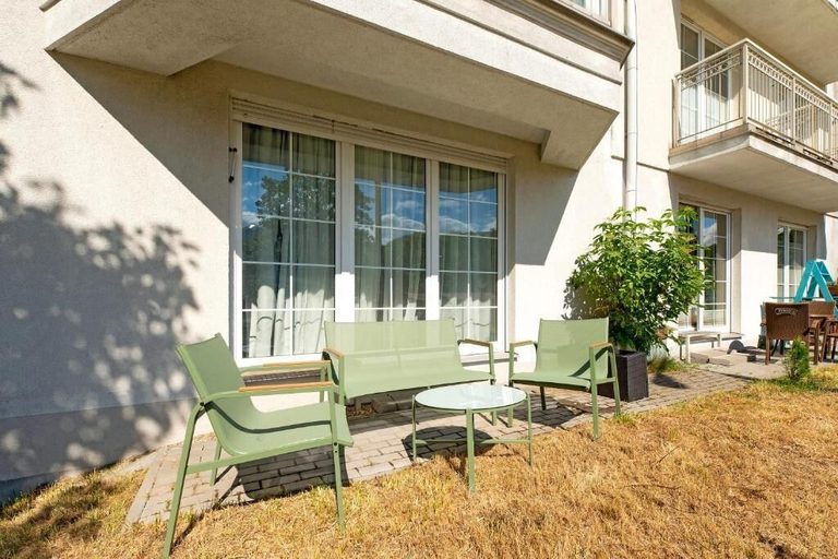 Terrace/patio, Palm Beach Apartments with parking, Gdańsk City