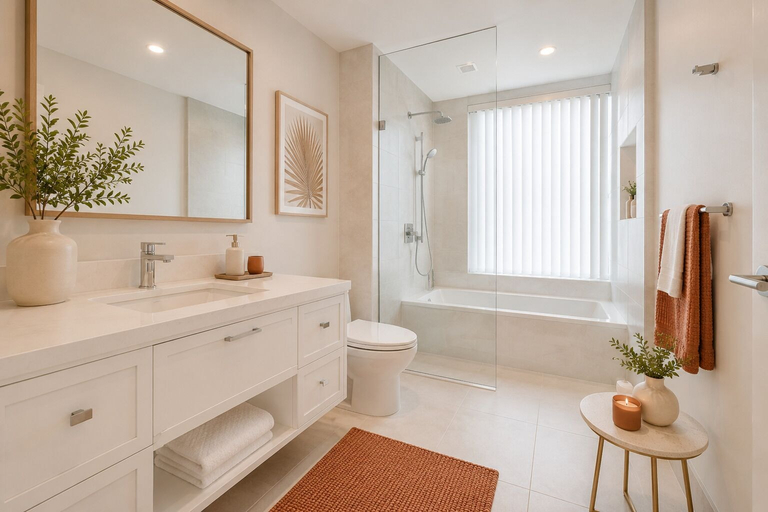 Bathroom, Vionelle Suites, Toronto