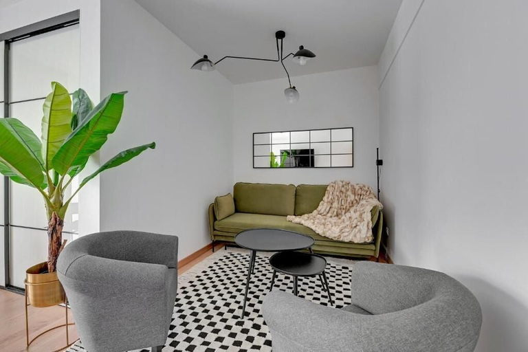Living area 4, Palm Beach Apartments with parking, Gdańsk City