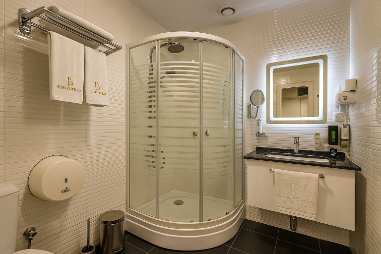 Bathroom 5, Porto Bello Hotel, Qibray