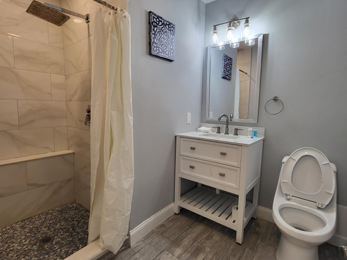 Bathroom 4, Barefoot Mailman Motel, Palm Beach