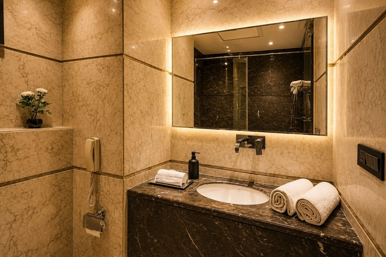 Bathroom 5, Hotel BB Grand Agra, Agra
