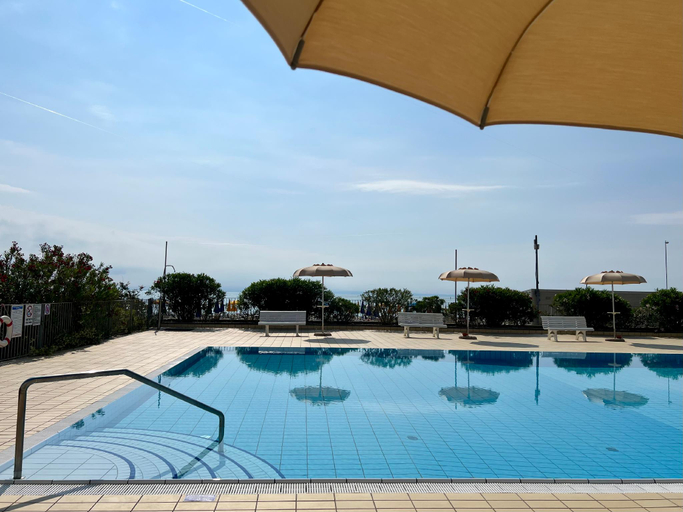 Swimming pool 3, Modern vacation home with a sea view balcony, Udine