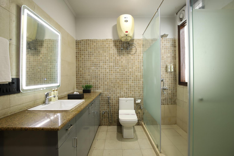 Bathroom 3, Bedchambers Serviced Apartments Sushant Lok, GGN, Gurgaon