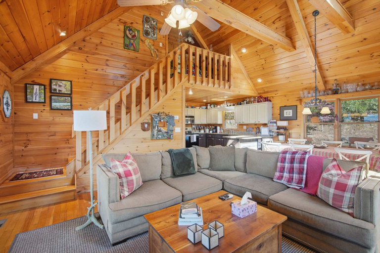 Living area 2, Not Your Average Bear - Hot Tub, Fannin