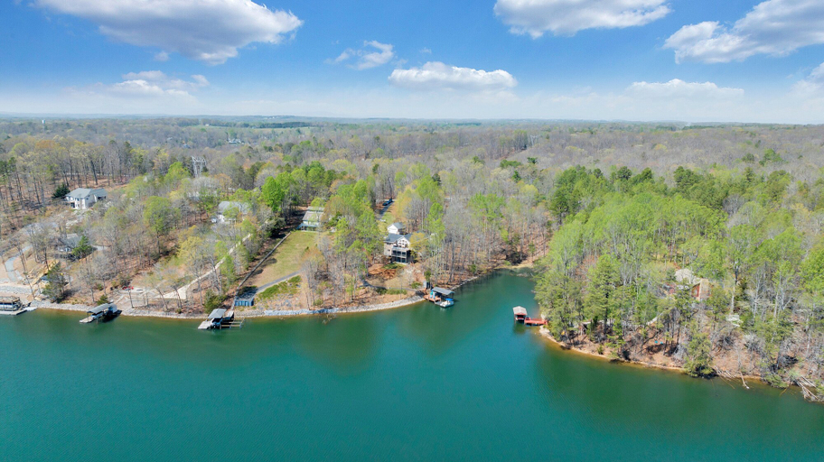 Aerial view 3, Heron's Cove - Pet Friendly, Private Dock!, Bedford