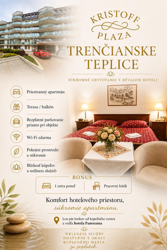 Bedroom 2, Kristoff Plaza Trencianske Teplice, Trenčín