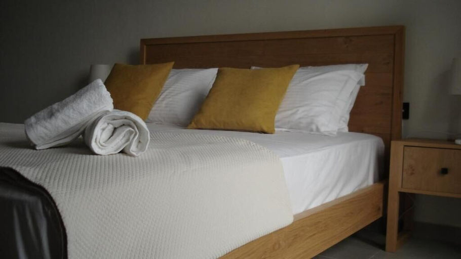 Bedroom 3, Heliopetra Sea View Studios, Central Greece
