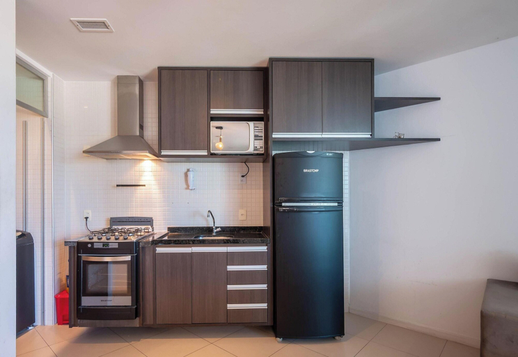 Private kitchen 4, Studio in Building w/ Pool and Gym Mpz0902, Salvador