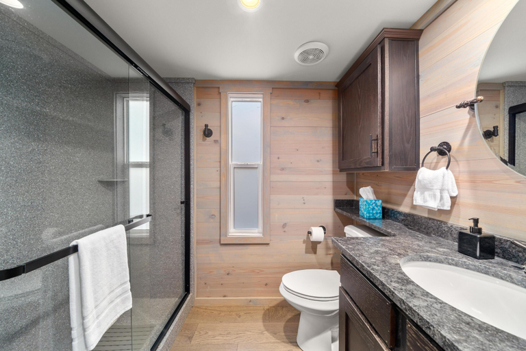 Bathroom 4, Asheville River Cabins, Buncombe