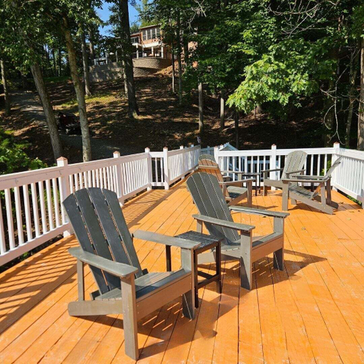 Terrace/patio 2, Lakefront Tranquility - Lakefront Home With Views, Private hot Tub/dock, Deck, Free Wifi, Bedford