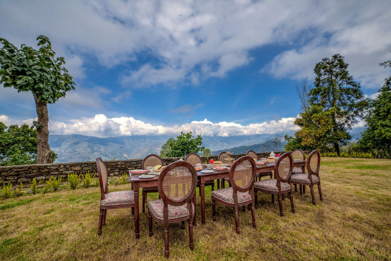 Outdoor dining, Singell Tea Estate- CGH Earth Experience, Darjiling