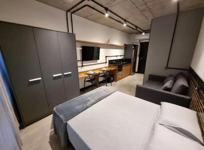 Bedroom, Apto Studios, Itajaí