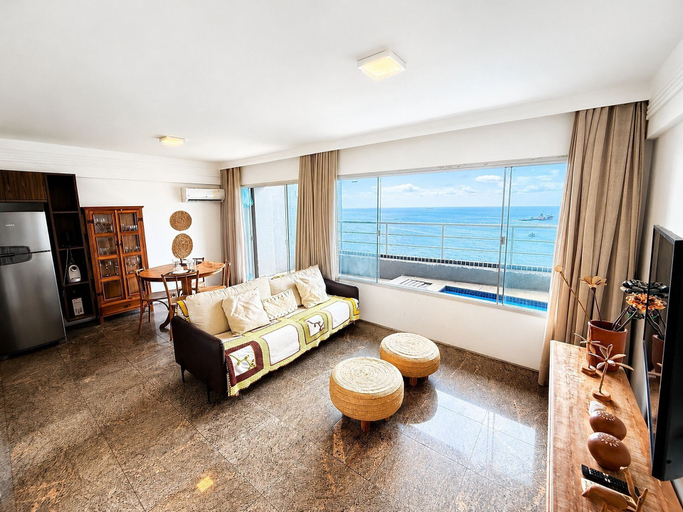 Living area 5, Hosts BR - Cobertura duplex frente mar, Fortaleza