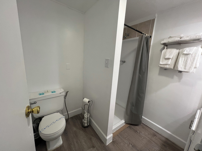 Bathroom 2, Economy Inn, Lane