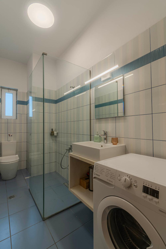 Bathroom, Joyful Guest Residences With Sea View by 8essentially, Crete