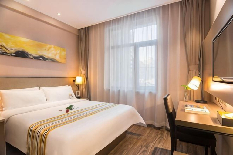 Bedroom 2, Home Inn Select (Shanghai Zhoupu Wanda Plaza Branch), Shanghai