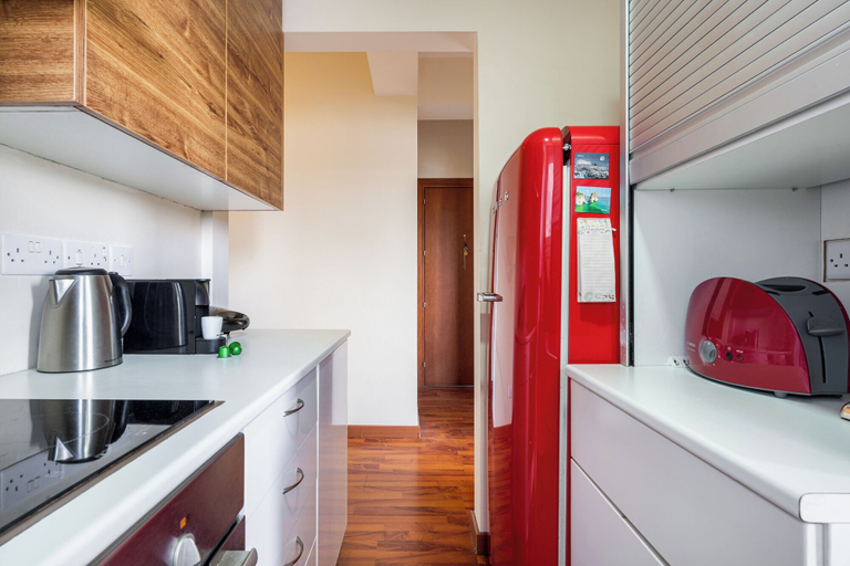 Private kitchen 4, Elegant 1BR Apartment in Central Nicosia