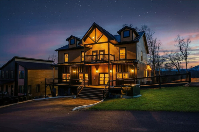 Room 5, NEW 12br Lux Lodge Private Pool-mtn Views, Sevier