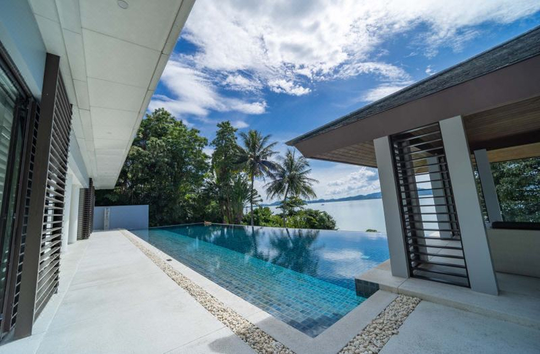 室���游泳池, 6BR Oceanfront Luxury Villa 30m Infinity Pool Villa Serenity Warm Plus, Phuket Island