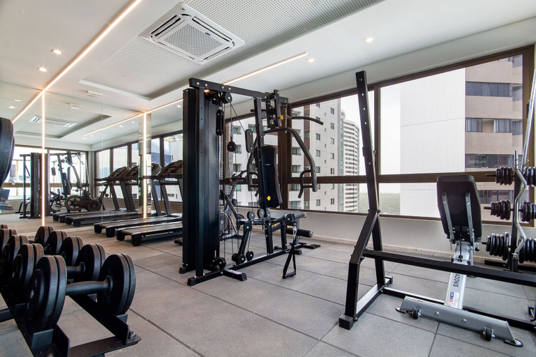 Fitness facility, Rooftop #1002 - Studio in Boa Viagem by Carpediem, Recife