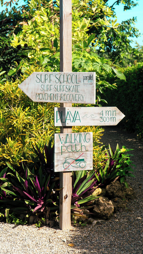 Exterior detail, El Encuentro Surf Lodge, Sosua