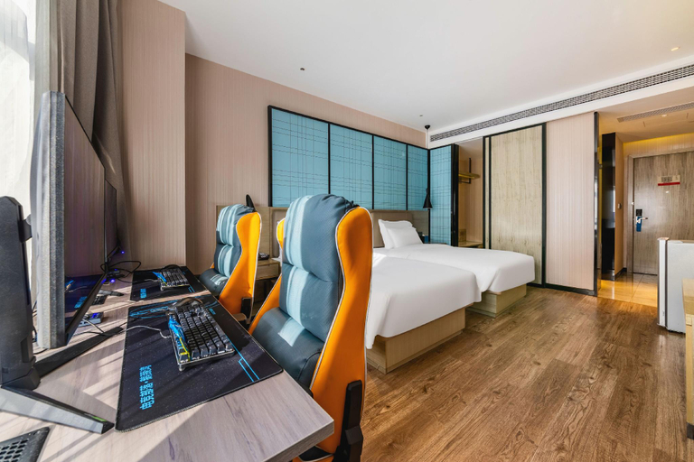 Bedroom 2, Echarm Hotel Changsha IFS Furong Square Station, Changsha