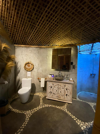 Bathroom 4, Romantic Bamboo Villa & SPA Ubud, Gianyar