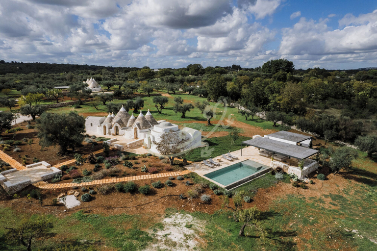 Aerial view 3, TD Trullo Yume Whispering Olive Grove, Brindisi