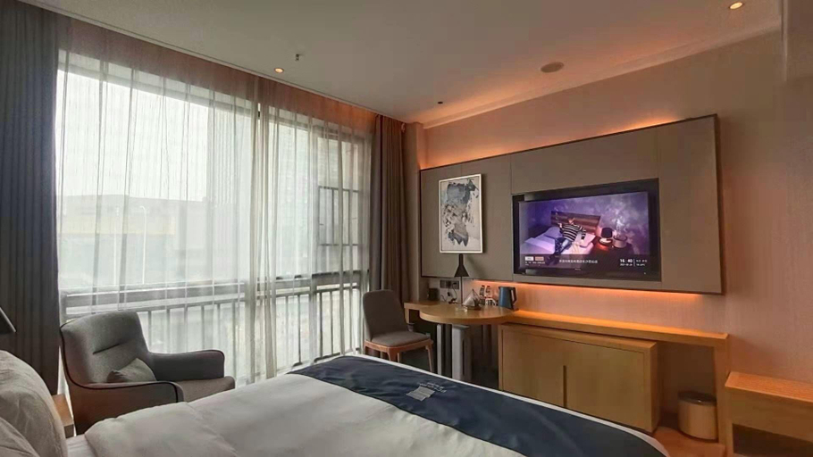 Bedroom 2, Echarm Hotel Changsha Yuelu Mountain West Bus Station Metro Station, Changsha