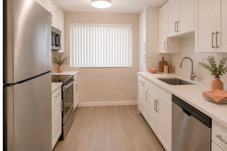 Private kitchen, The Elyssian Suites, Toronto