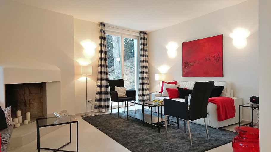 Living area 3, Villa Abetaia With Pool And Lake View, Brescia