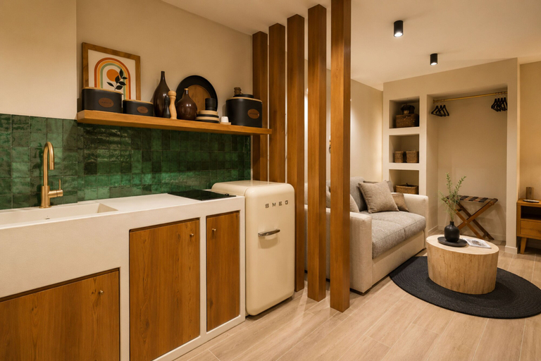 Private kitchenette 4, Paros Studio 8th Central Naousa, South Aegean