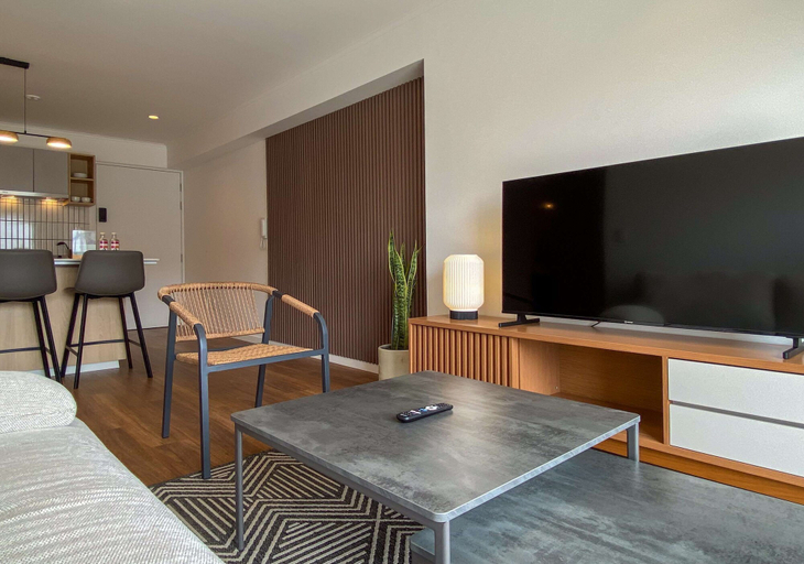 Room 3, w Upscale 2BR w Balcony View in Miraflores, Lima