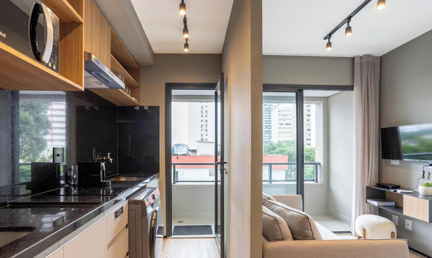 Private kitchen 4, Condo. w/ Rooftop Pool, 270m fr/ the Metro, Jardins - Gabs, São Paulo