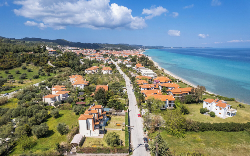 Aerial view, Blue Donkey Villas, Central Macedonia