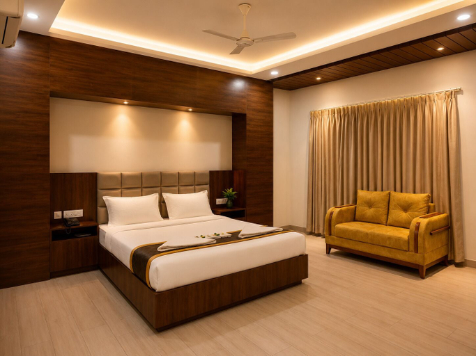 Bedroom 3, Hotel Unnati Stay Inn Vijayapura By HRG, Bijapur