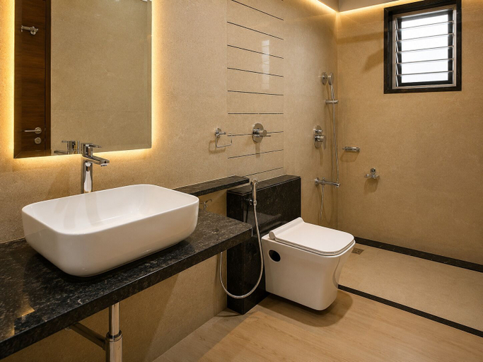 Bathroom 4, Hotel Unnati Stay Inn Vijayapura By HRG, Bijapur
