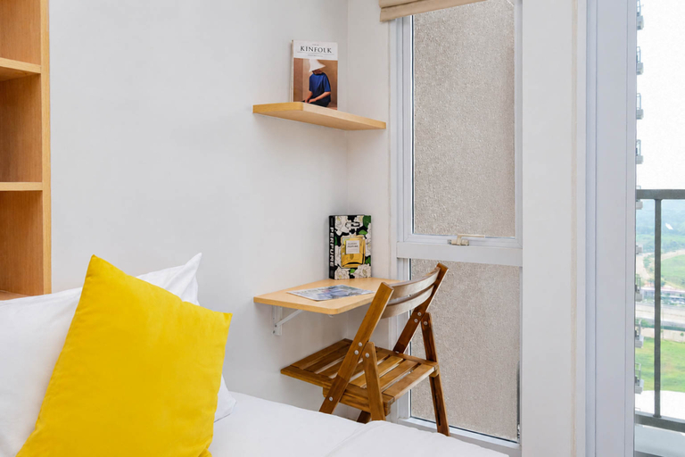 Bedroom 2, Minimalist Studio Apartment for 2 Pax at Tokyo Riverside PIK 2 By Travelio, Tangerang