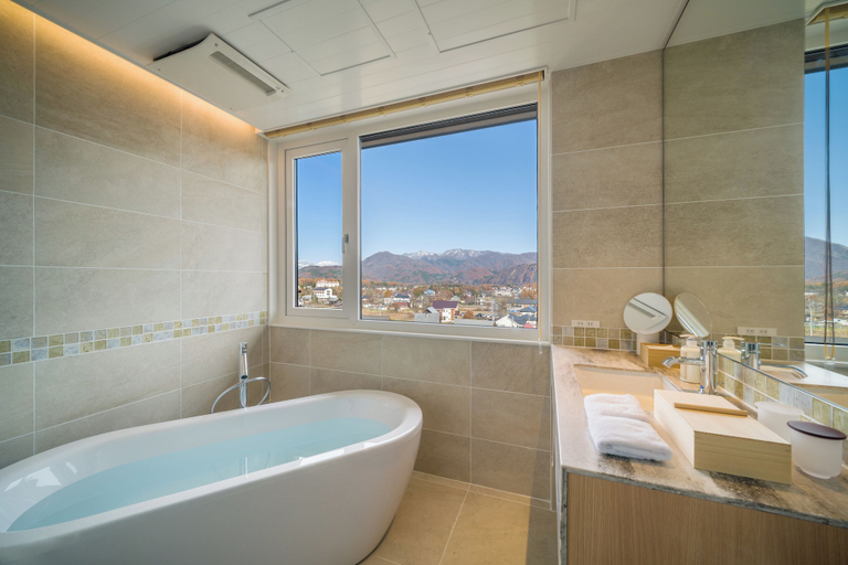 Bathroom 4, HOTEL LA VIGNE HAKUBA by Onko Chishin, Hakuba