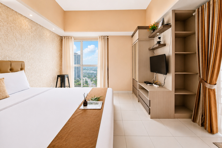 Bedroom 3, Airy Studio at Casa de Parco Apartment By Travelio, Tangerang
