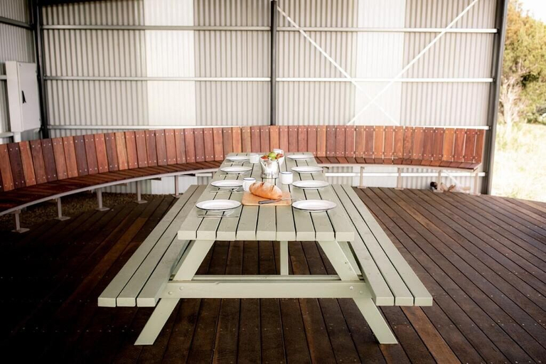 Outdoor dining 3, Spring Bay Eco Resort, Glamorgan-Spring Bay
