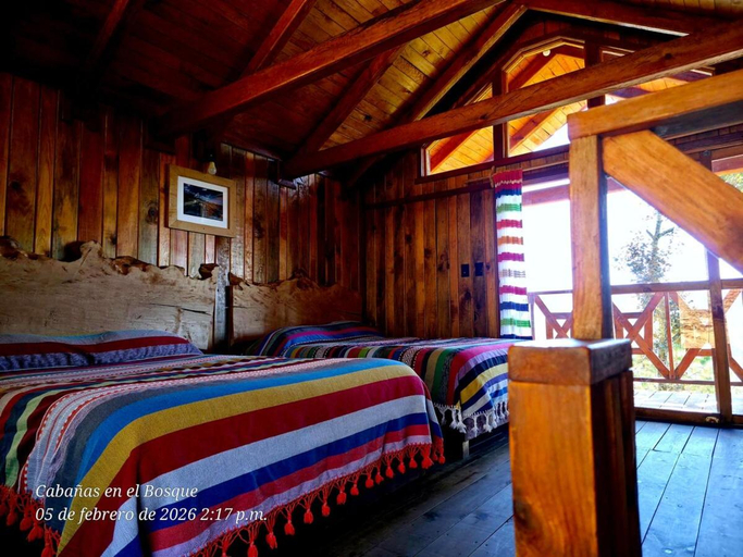 Bedroom 2, Cabana en el Bosque de San Jose del Pacifico 3, Dist. Miahuatlan