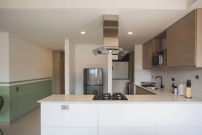 Private kitchen 3, NOK Amazing w/ Balcony 3 BR in Laureles Medellín, Medellín