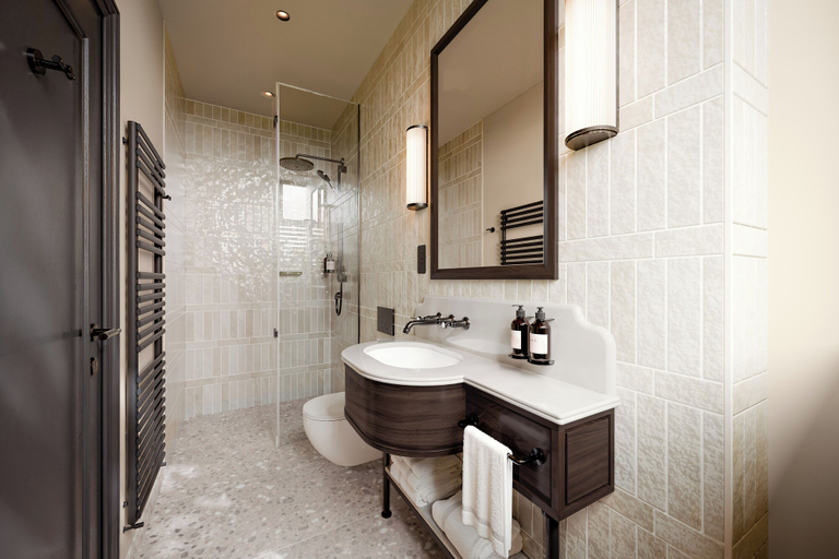 Bathroom 3, The Kithmore Hotel, Fife