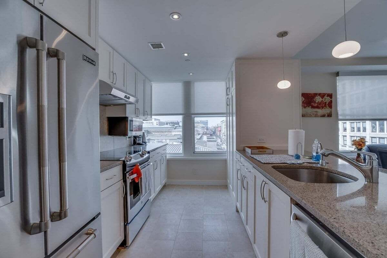 Private kitchen 5, 2 Bedroom Apartment located in Washington Dcâs Penn Quarter. 2 Apts by RedAwning, Washington D.C.