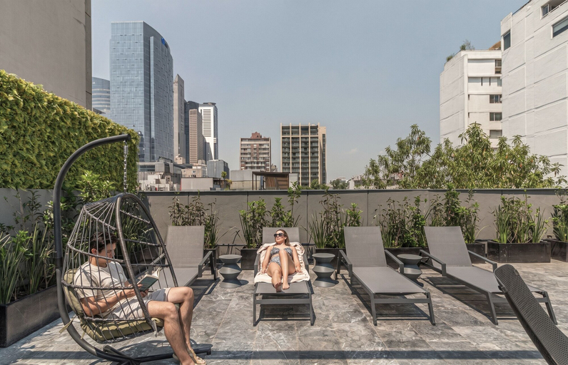 Rooftop terrace 3, Kukun Edition El Angel, Mexico City